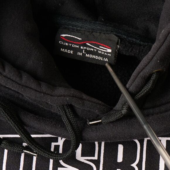 Vintage Y2K Pittsburgh Steelers Hoodie Mens L Black NFL Football Graphic 2000s - Picture 7 of 10